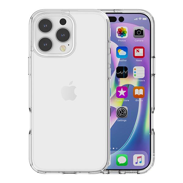 כיסוי שקוף דק לאייפון 16 פרו Grip Case Crystal