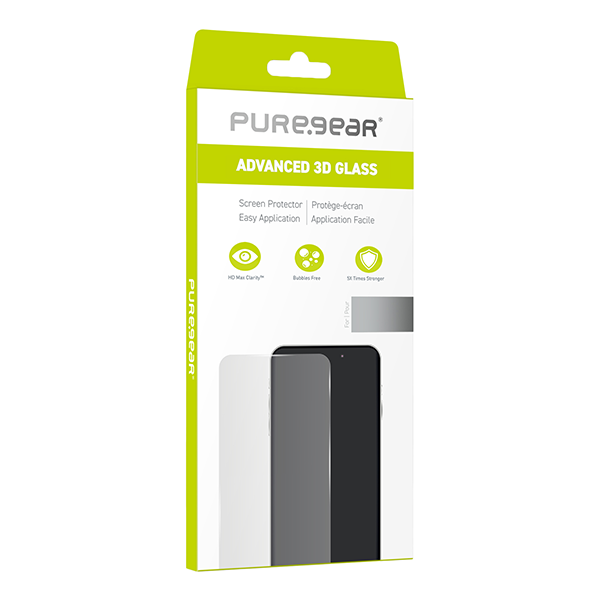 מגן מסך זכוכית לאייפון 16 פלוס איכותי PureGear Advanced 3D Glass