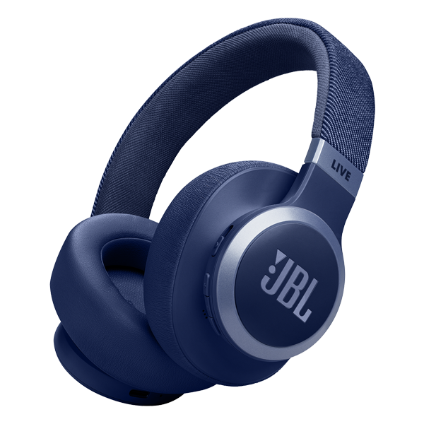 אוזניות אלחוטיות JBL Live 770NC עם חיי סוללה ארוכים צבע כחול