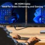 כבל HDMI 4K שחור 3 מטר תומך 60Hz באיכות גבוהה Unitek