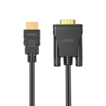 כבל Hdmi לvga שחור איכותי בעל תמיכה ב 1080p מבית Unitek