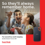 כונן SSD חיצוני SanDisk Extreme 4TB נפח אחסון ענק בכונן קומפקטי