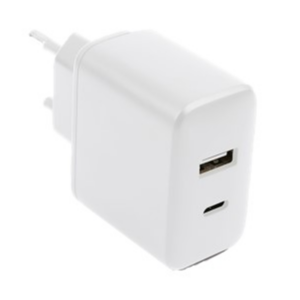 מטען מהיר 30W Apex עם כבל USB-C באורך 1 מטר 2 יציאות USB-C ו-USB-A