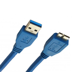 כבל USB 3.0 ל-Micro USB 3.0 באורך 0.5 מטר כחול Gold Touch