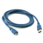 כבל USB 3.0 ל-Micro USB 3.0 באורך 0.5 מטר כחול Gold Touch