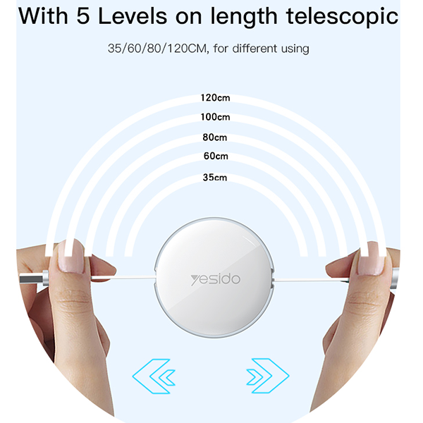 כבל טעינה 3 ב-1 Yesido CA117 חיבור USB-A לLightning, Micro וType-C