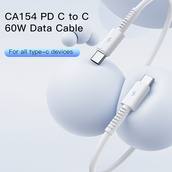 כבל טעינה והעברת נתונים מהירה Type-C 60W מבית Yesido CA154