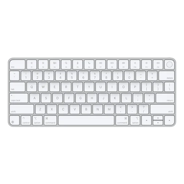 מקלדת מקורית Apple Magic Keyboard עם Touch ID וטעינת USB-C לבן