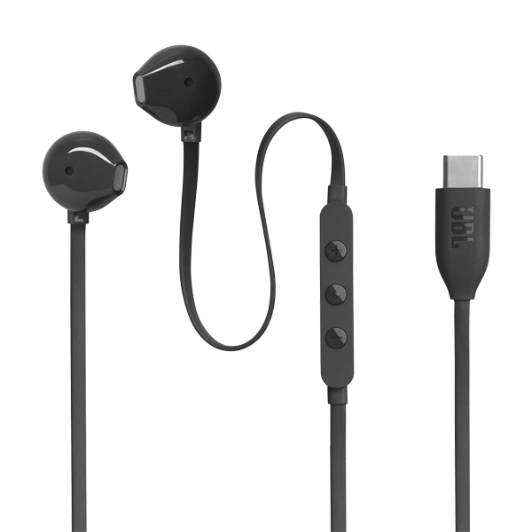 אוזניות JBL Tune 305C שחור עם חיבור USB-C לסאונד נקי וחוויית שמע מתקדמת