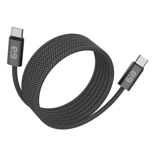 כבל USB-C מגנטי עם טעינה מהירה עד 60W בעיצוב PureGear באורך 1.2 מטר