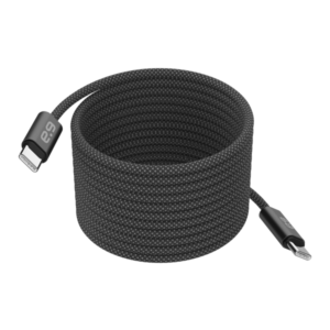 כבל USB-C מגנטי עם טעינה מהירה עד 60W בעיצוב PureGear באורך 2.4 מטר