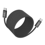 כבל USB-C מגנטי עם טעינה מהירה עד 60W בעיצוב PureGear באורך 2.4 מטר