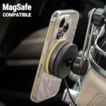 מעמד טלפון MagSafe מגנטי 3 ב-1 לרכב עם טעינה אלחוטית 15W תואם טסלה Scosche MagicMount