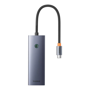 מתאם קומפקטי 5-ב-1 חיבור USB-C עם תמיכה ב-PD ו-RJ45 מבית Baseus