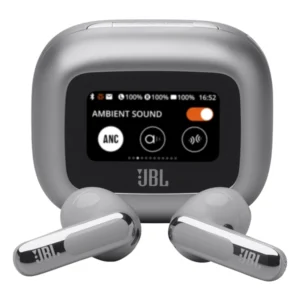 אוזניות JBL Live Flex 3 כסוף סינון רעשים אדפטיבי ואודיו ברזולוציה גבוהה