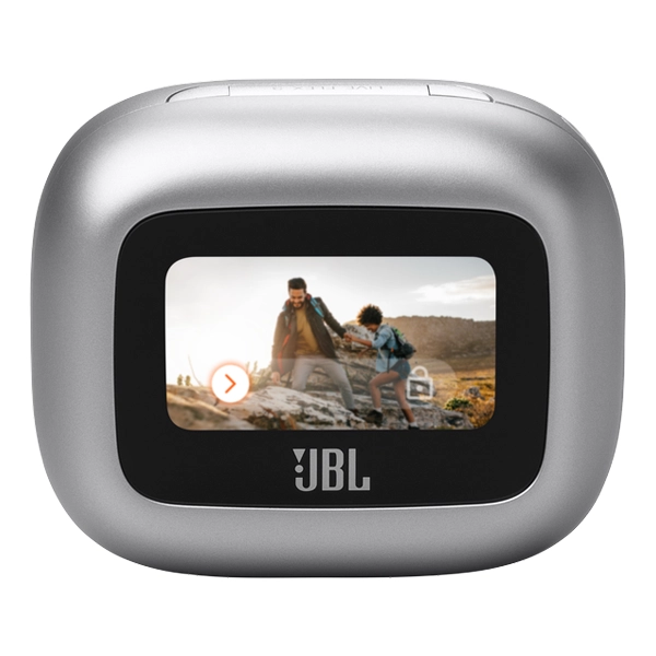 אוזניות JBL Live Flex 3 כסוף סינון רעשים אדפטיבי ואודיו ברזולוציה גבוהה