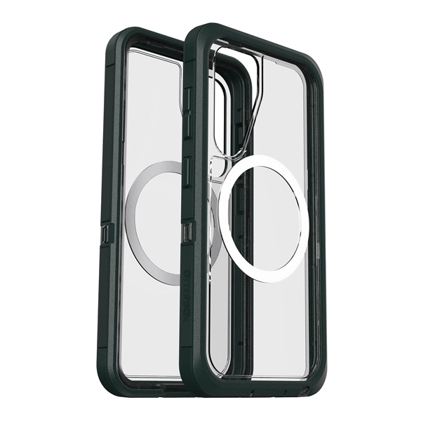 כיסוי OtterBox Defender XT לגלקסי S25 שקוף/ירוק תומך Magnets