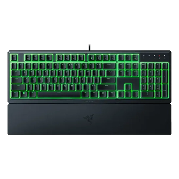 מקלדת גיימינג חצי מכנית Razer Ornata V3 X עם משענת יד ותאורת RGB