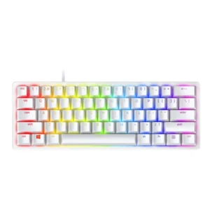 מקלדת גיימינג מכנית לבנה Razer Huntsman Mini קצרה 60% עם RGB