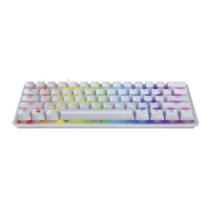 מקלדת גיימינג מכנית לבנה Razer Huntsman Mini קצרה 60% עם RGB