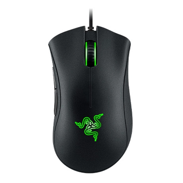 עכבר גיימינג שחור Razer DeathAdder Essential ארגונומי עם חיישן מדויק ו-5 כפתורים