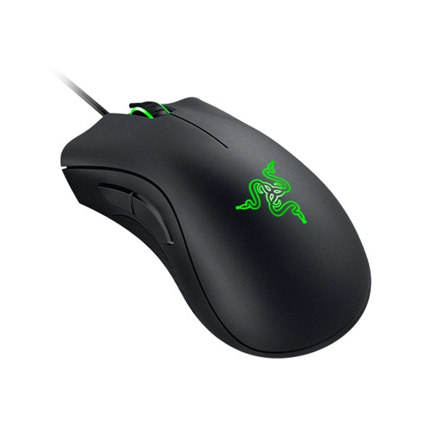 עכבר גיימינג שחור Razer DeathAdder Essential ארגונומי עם חיישן מדויק ו-5 כפתורים