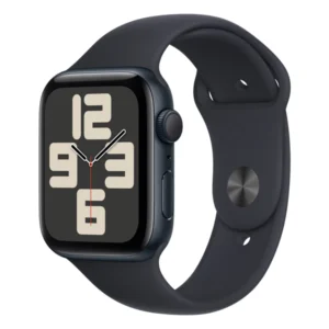 Apple Watch Series SE 2022 40mm שחור אלומיניום תומך GPS עם רצועת סיליקון שחורה Sport Band